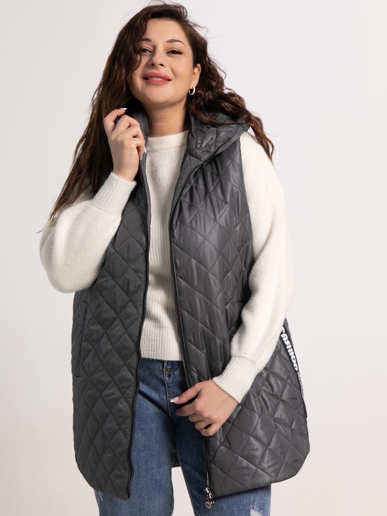 Жилет утепленный Фирменный стиль (графит) Б15320-18М