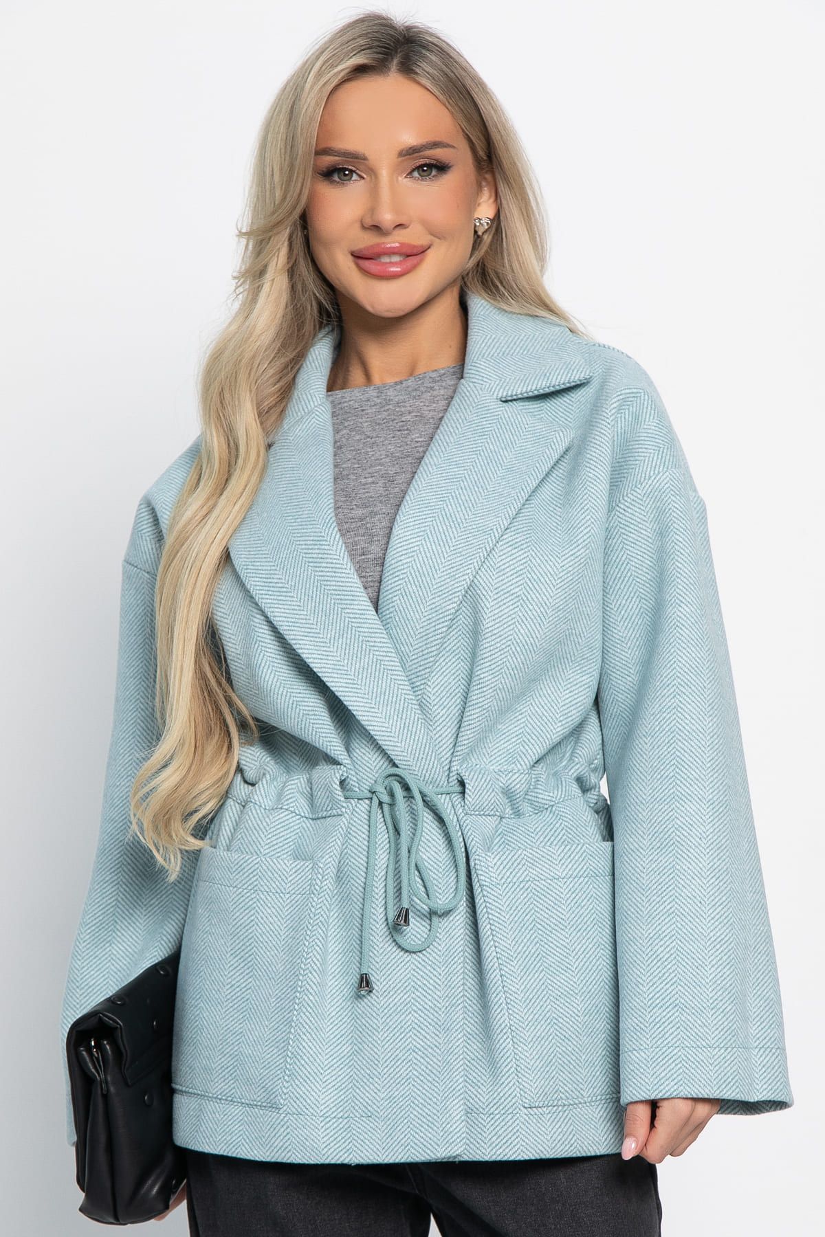 Пальто-пиджак (голубой) Б15087-7М