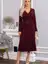 Платье трикотажное Парижанка (бордовое) П14622-10М