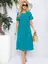 Платье Цветы Лета (морская волна) П13056-18М