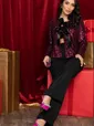 Костюм праздничный Роскошный вечер (черно-бордовый) К14459-39М