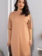 Платье трикотажное Ветта (бежевое) П14600-10М