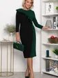 Платье Эванесса (черно-зеленое) П12749-35М