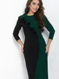 Платье Эванесса (черно-зеленое) П12749-35М