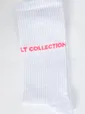 Носки LT Collection (белые/розовая надпись) Н04