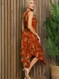 Платье Лабиринт любви (оранжевое) П12728-15