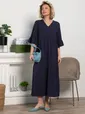 Платье бохо Марисоль (темно-синее) П15387-8М