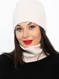 Комплект шапка шестиклинка и снуд (молочный) ШШС2-23М