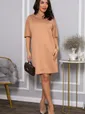 Платье трикотажное Ветта (бежевое) П14600-10М