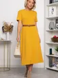 Платье трикотажное Парижанка (желтое) П14334-10М