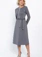 Платье трикотажное Парижанка (серое) П14786-10М