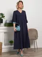 Платье бохо Марисоль (темно-синее) П15387-8М