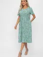 Платье Цветы лета (мятное) П13785-18М
