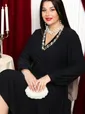 Платье трикотажное Эхо лета (черное) П14366-1М