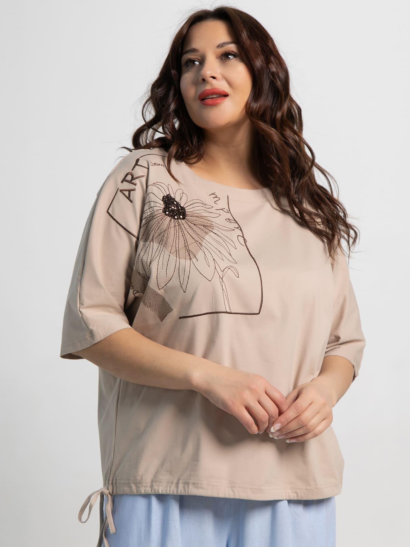 Блуза Злата (бежевая) Б15526-4М