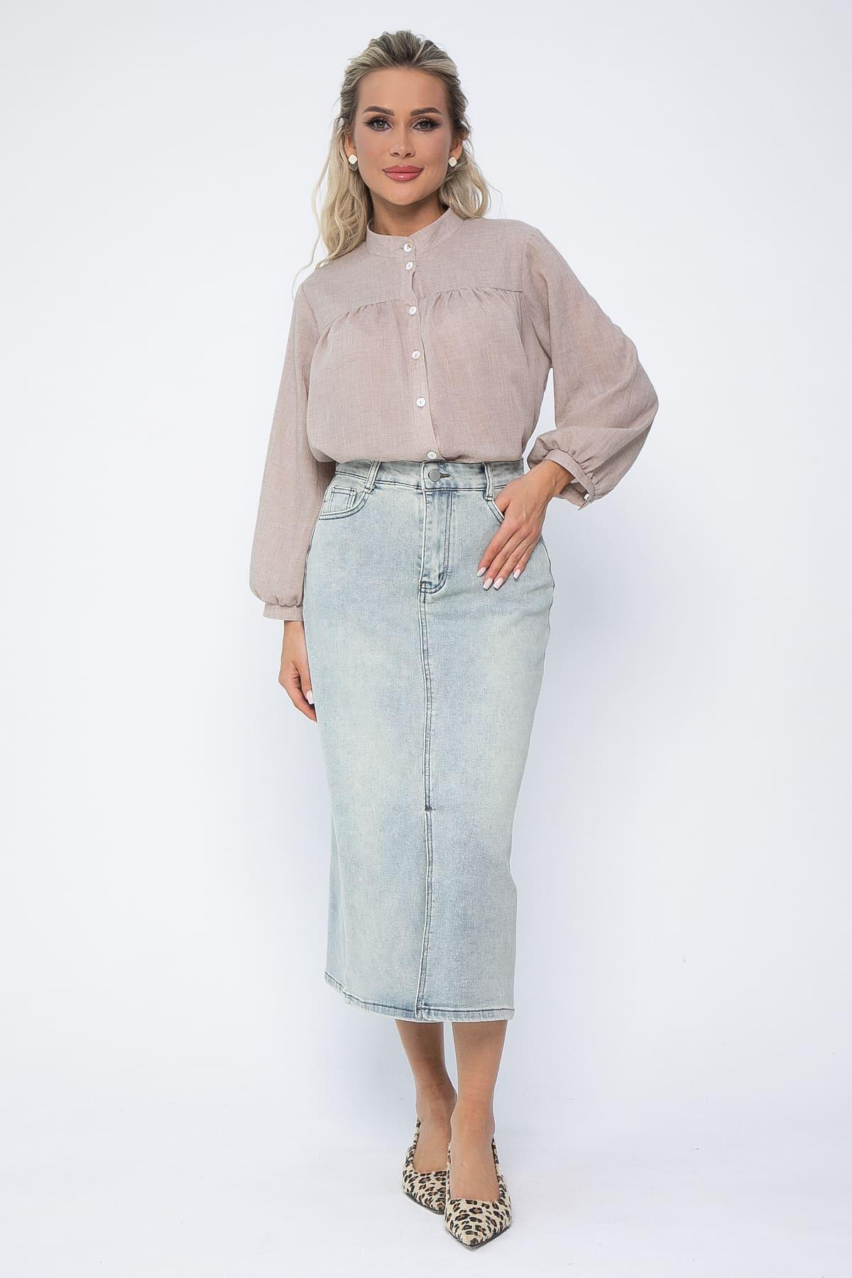 Юбка Мюнхен (голубо-зеленая) Ю13644-4М