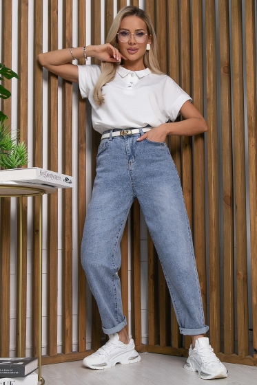 Джинсы Ты на высоте (серо-голубые) Б13278-4М