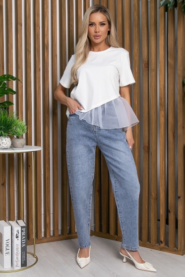 Джинсы Ты на высоте (серо-голубые) Б13278-4М