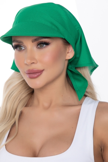 Косынка с козырьком (зеленый) КК62
