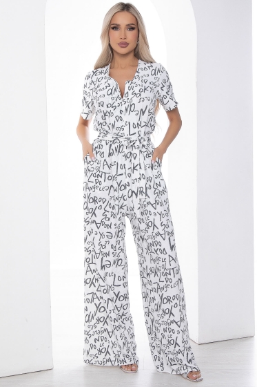 Комбинезон Леон белый К10074