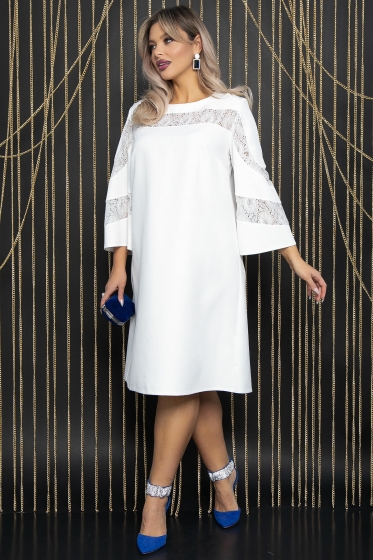Платье с кружевом Роскошный выход (айвори) П14400-13М