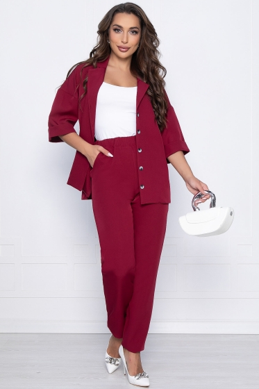 Костюм Ирвин (марсала) К10754