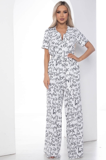 Комбинезон Леон белый К10074