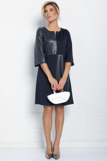 Платье Селин (синее) П11547