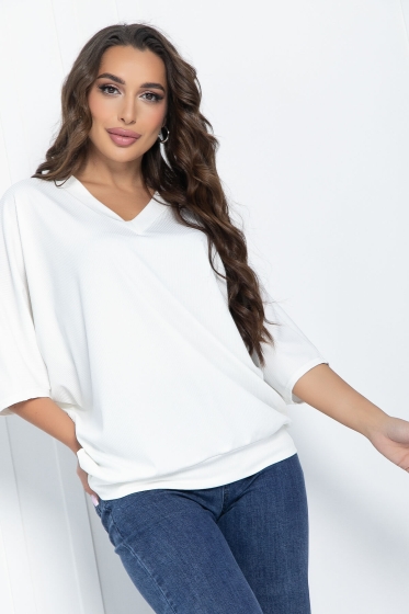 Блуза Вэнсдей (белая) Б11457