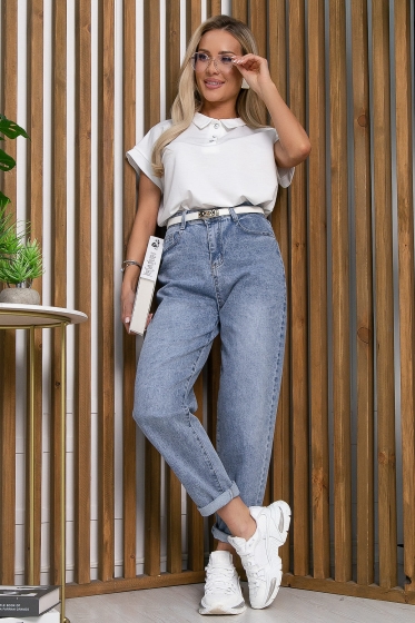 Джинсы Ты на высоте (серо-голубые) Б13278-4М