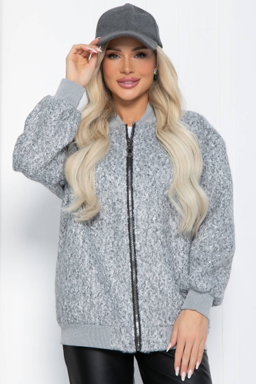 Бомбер Зара (серый) Б12516-7
