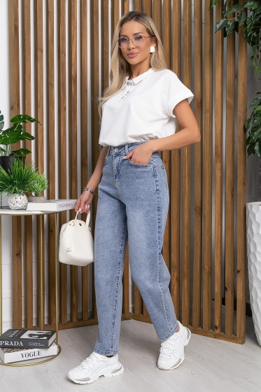 Джинсы Ты на высоте (серо-голубые) Б13278-4М