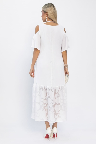 Платье Разбивая сердца (белое) П13350-7М
