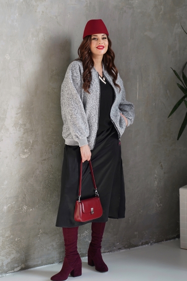 Бомбер Зара (серый) Б12516-7