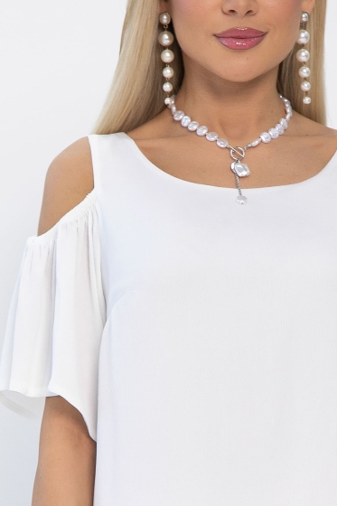 Платье Разбивая сердца (белое) П13350-7М